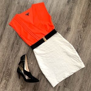 Express Bodycon V-Neck Dress